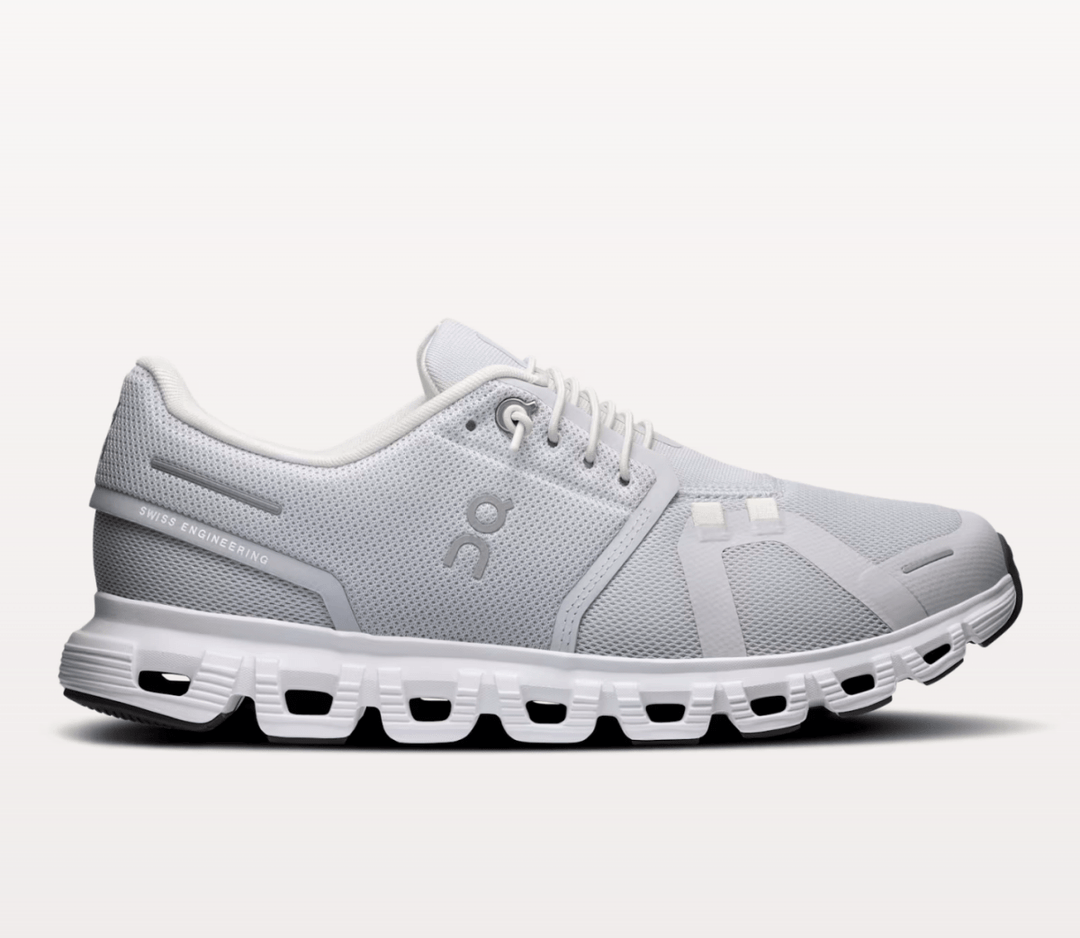 On Running CLOUD6 MEN GLACIER/WHITE SNEAKER SHOES | Shop now at Main &amp; Taylor Shoes!