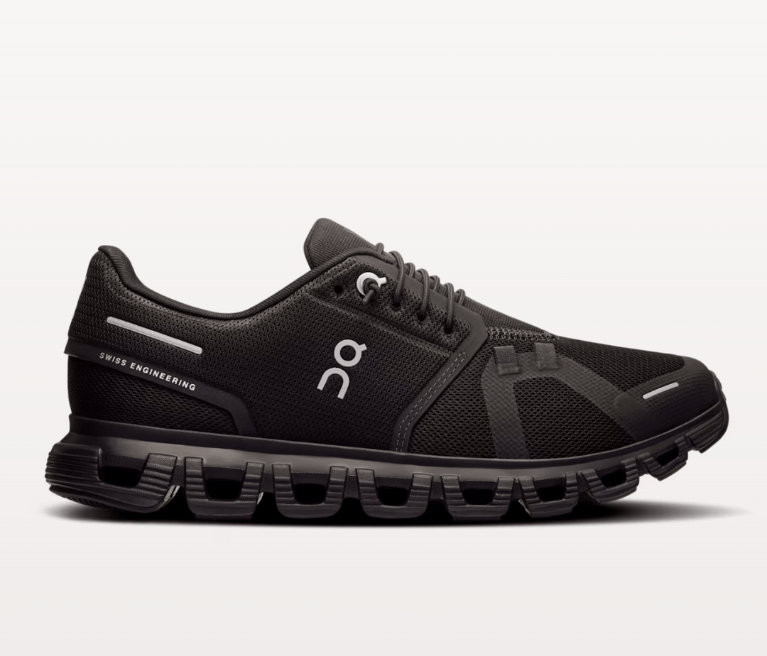 On Running CLOUD6 WOMEN BLACK/BLACK SNEAKER Shoes | Shop now at Main &amp; Taylor Shoes!