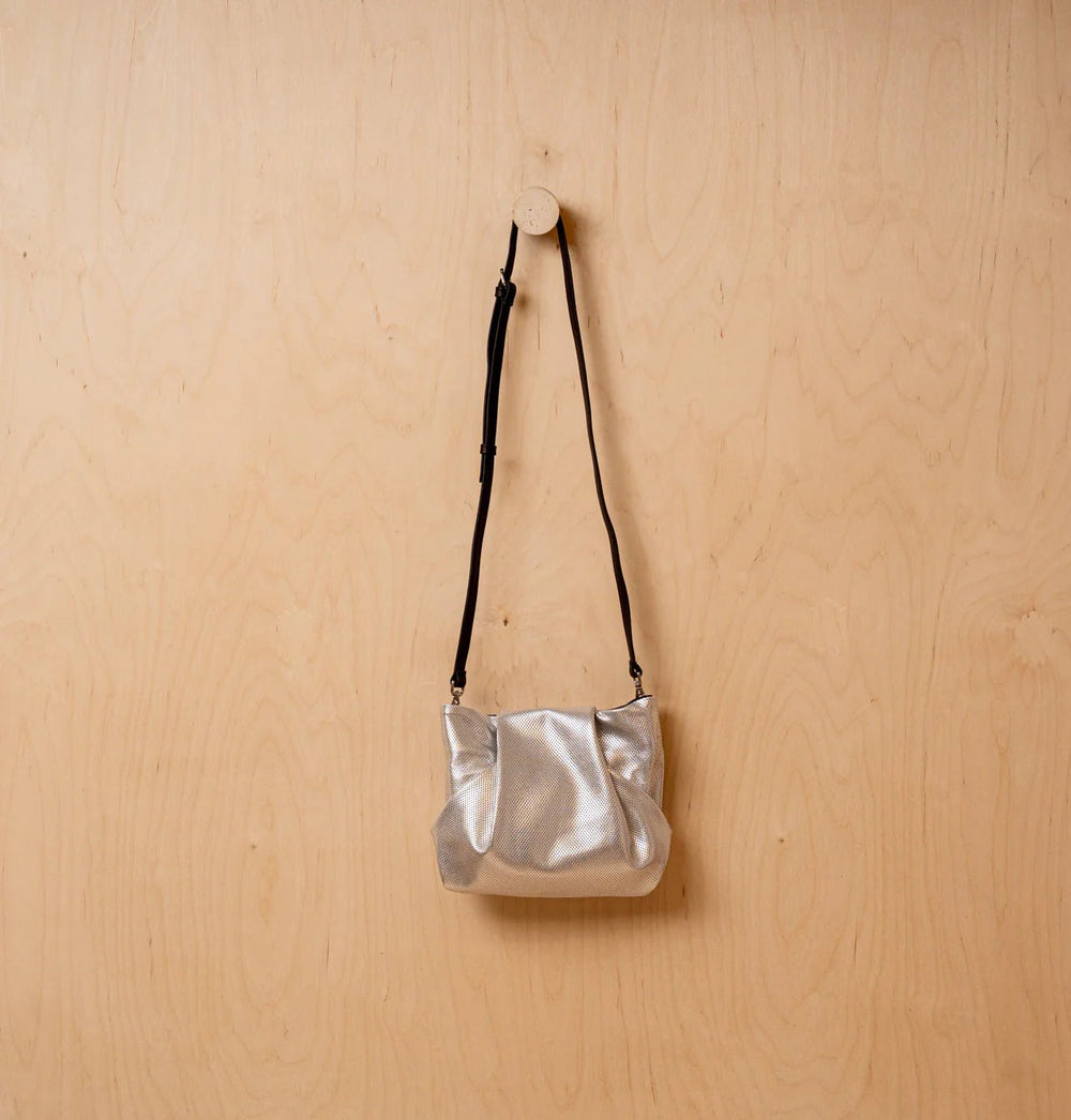 Daniella Lehavi Handbags BALI MINI BRAIDED SILVER CROSSBODY Handbags | Shop now at Main & Taylor Shoes!