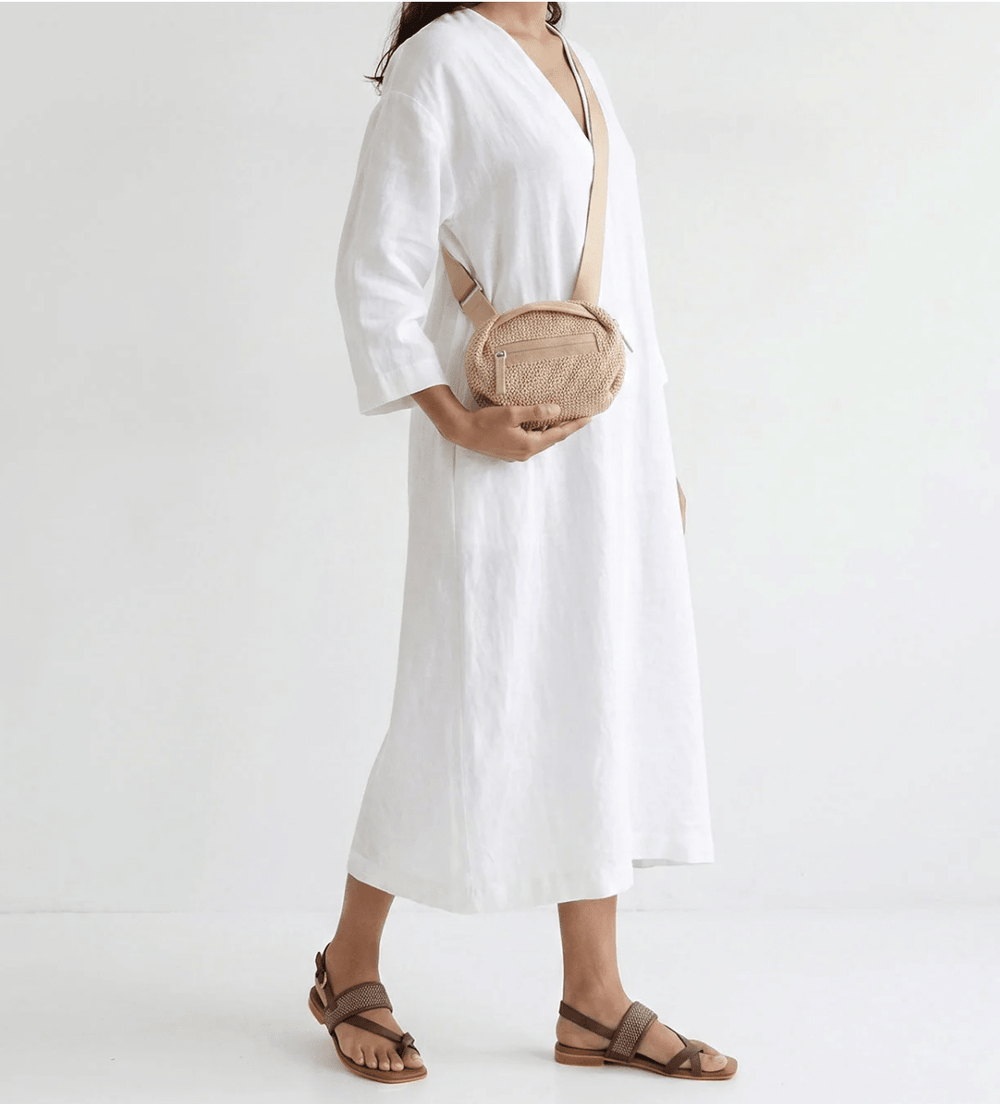 Daniella Lehavi Handbags BONNIE MINI CROSSBODY STRAW Handbags | Shop now at Main & Taylor Shoes!