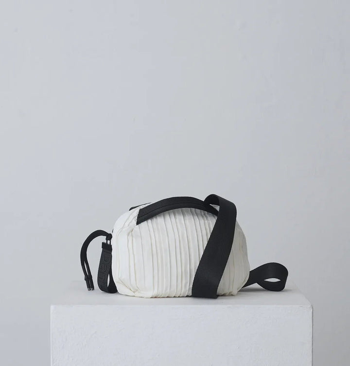 Daniella Lehavi Handbags FRANKIE MINI CROSSBODY WHITE PLEATED BAG HANDBAGS | Shop now at Main &amp; Taylor Shoes!