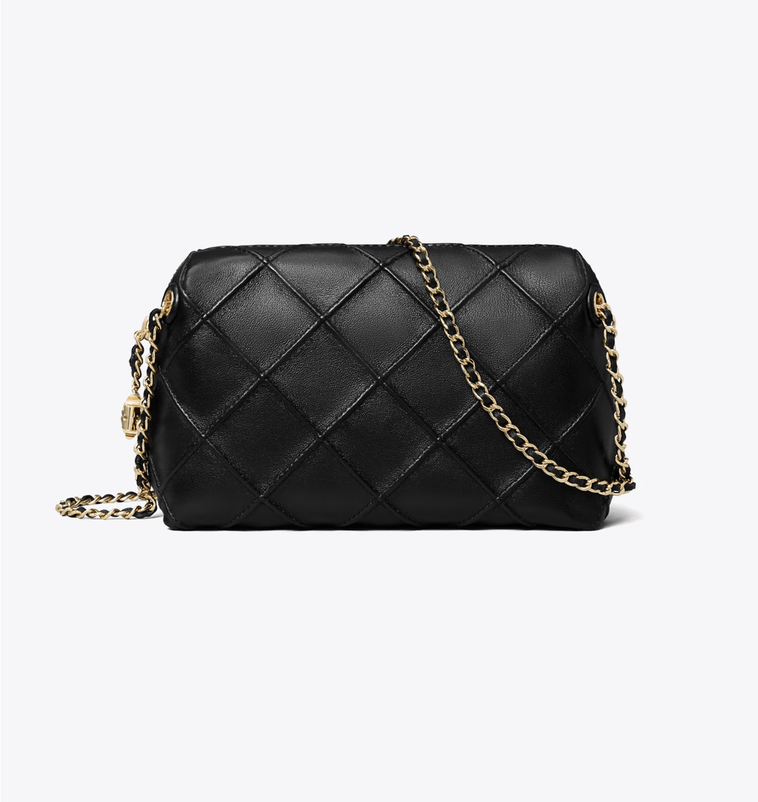 TORY BURCH HANDBAGS FLEMING SOFT CROSSBODY BLACK HANDBAGS | Shop now at Main &amp; Taylor Shoes!