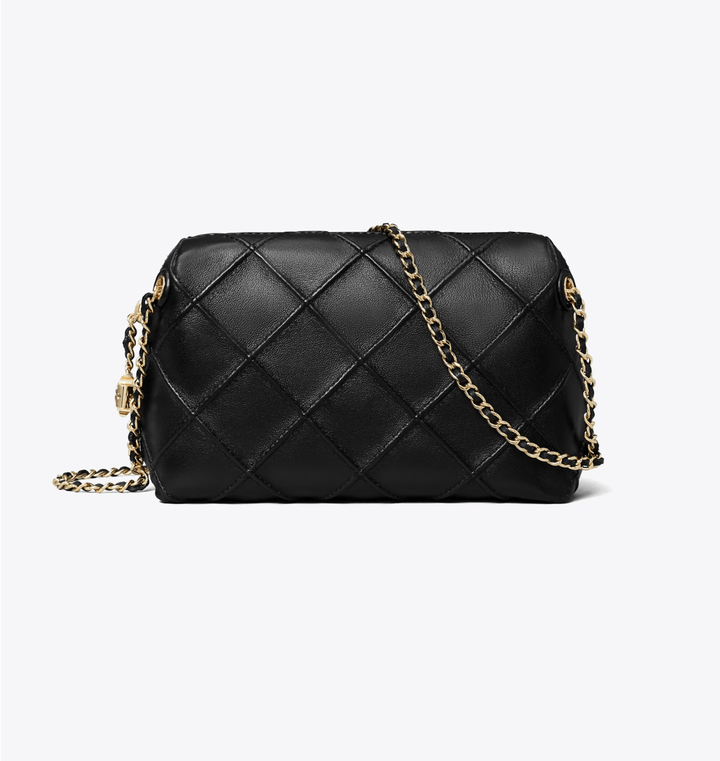 TORY BURCH HANDBAGS FLEMING SOFT CROSSBODY BLACK HANDBAGS | Shop now at Main &amp; Taylor Shoes!