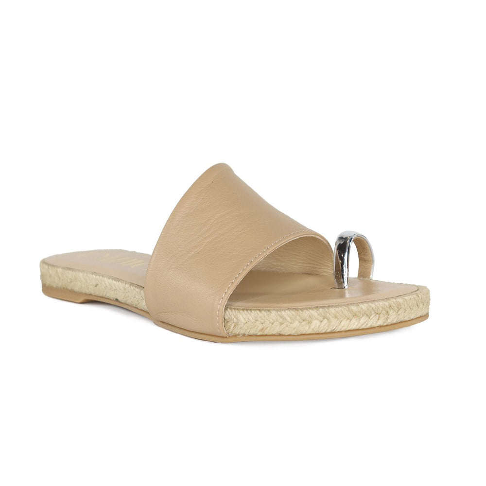 Gaimo MIZU CAMEL FLAT SANDAL Shoes | Shop now at Main & Taylor Shoes!