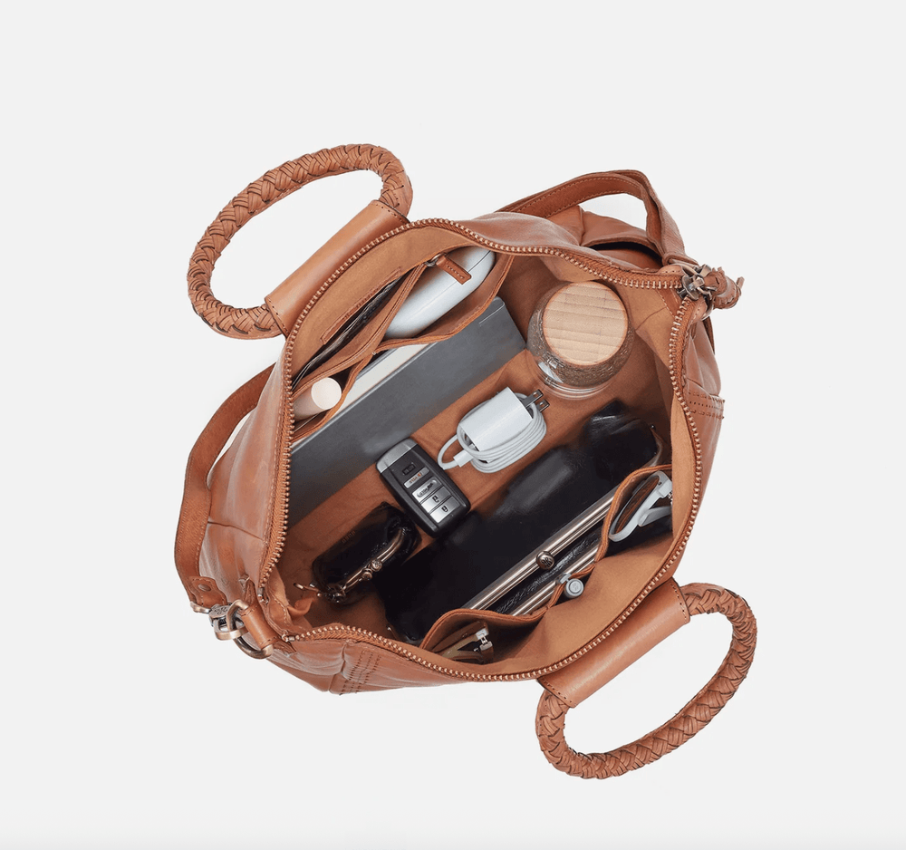 HOBO SHEILA MEDIUM HARVEST WHEAT SATCHEL HANDBAGS | Shop now at Main & Taylor Shoes!