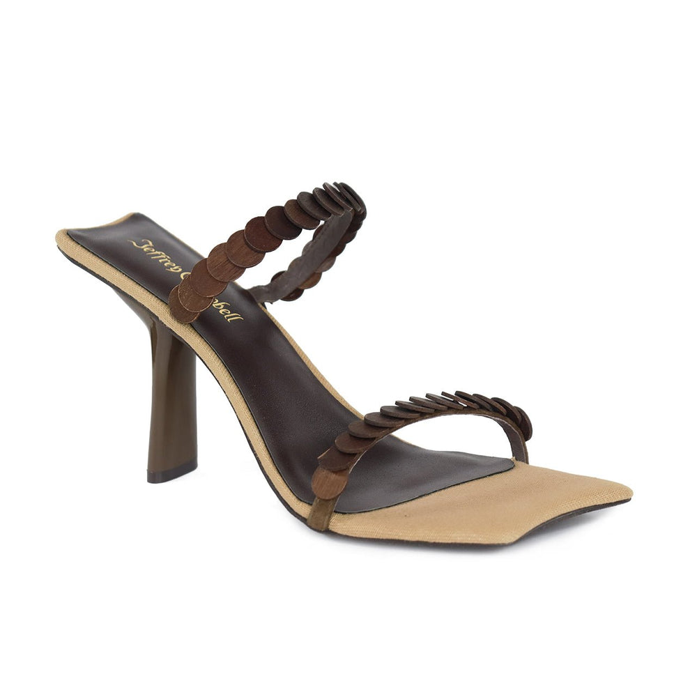 JEFFREY CAMPBELL AYANNA ESPRESSO SUEDE HEEL SHOES | Shop now at Main & Taylor Shoes!