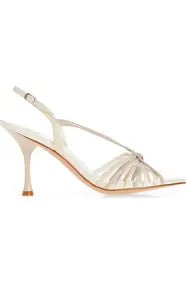 Jeffrey Campbell GALAXIA CREAM COMBO HEEL Shoes | Shop now at Main & Taylor Shoes!