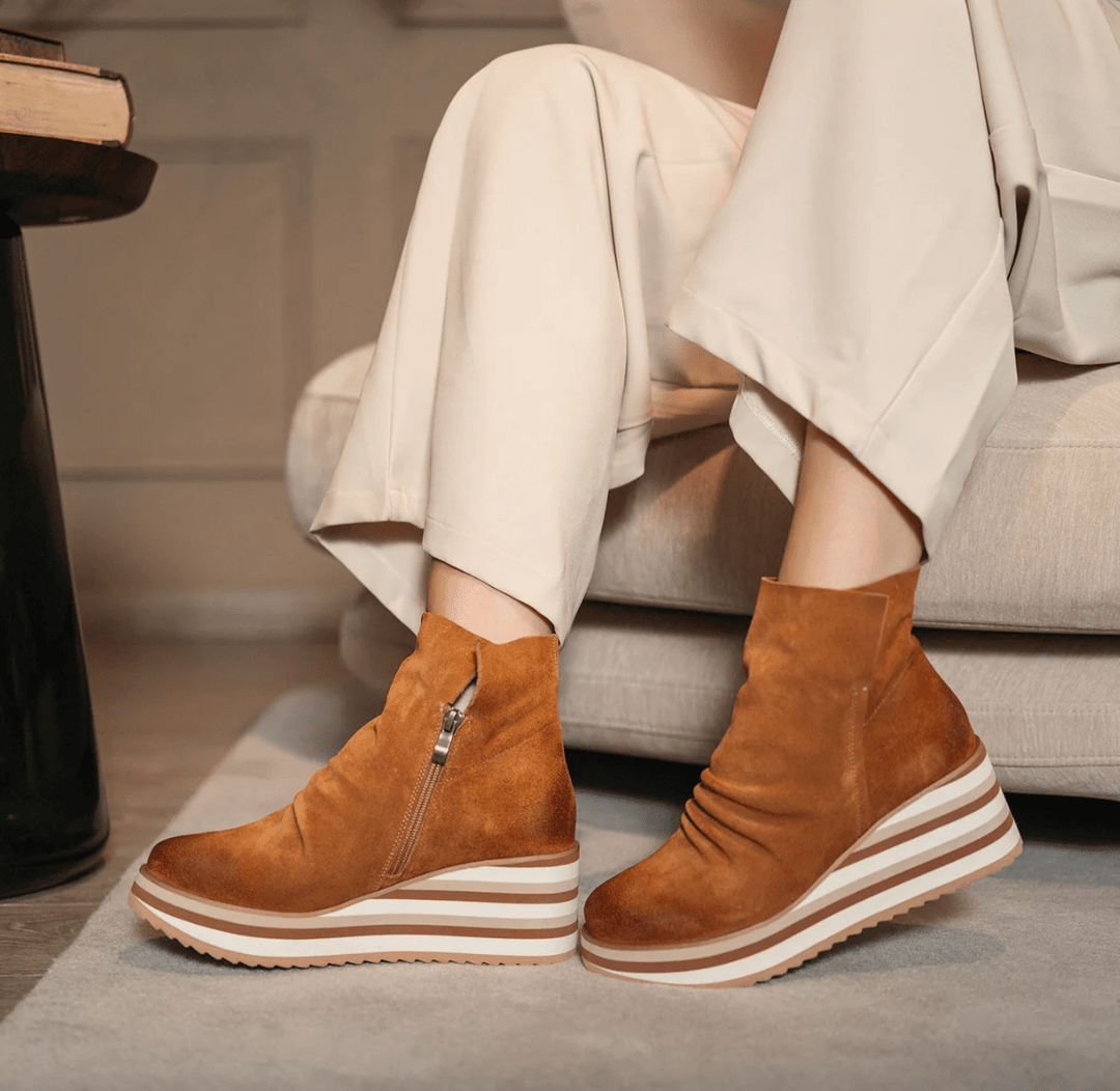 Antelope KIRSTEN COGNAC SUEDE Shoes | Shop now at Main & Taylor Shoes!