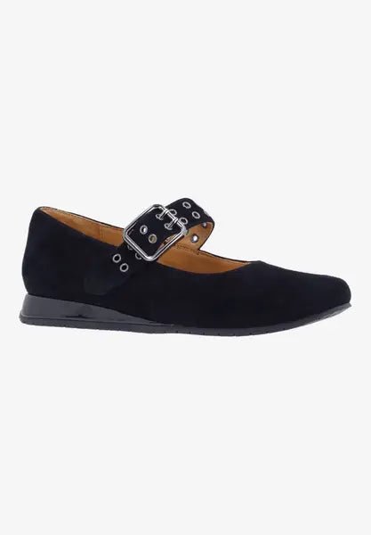 L'amour Des Pieds TANZY BLACK SUEDE Shoes | Shop now at Main & Taylor Shoes!