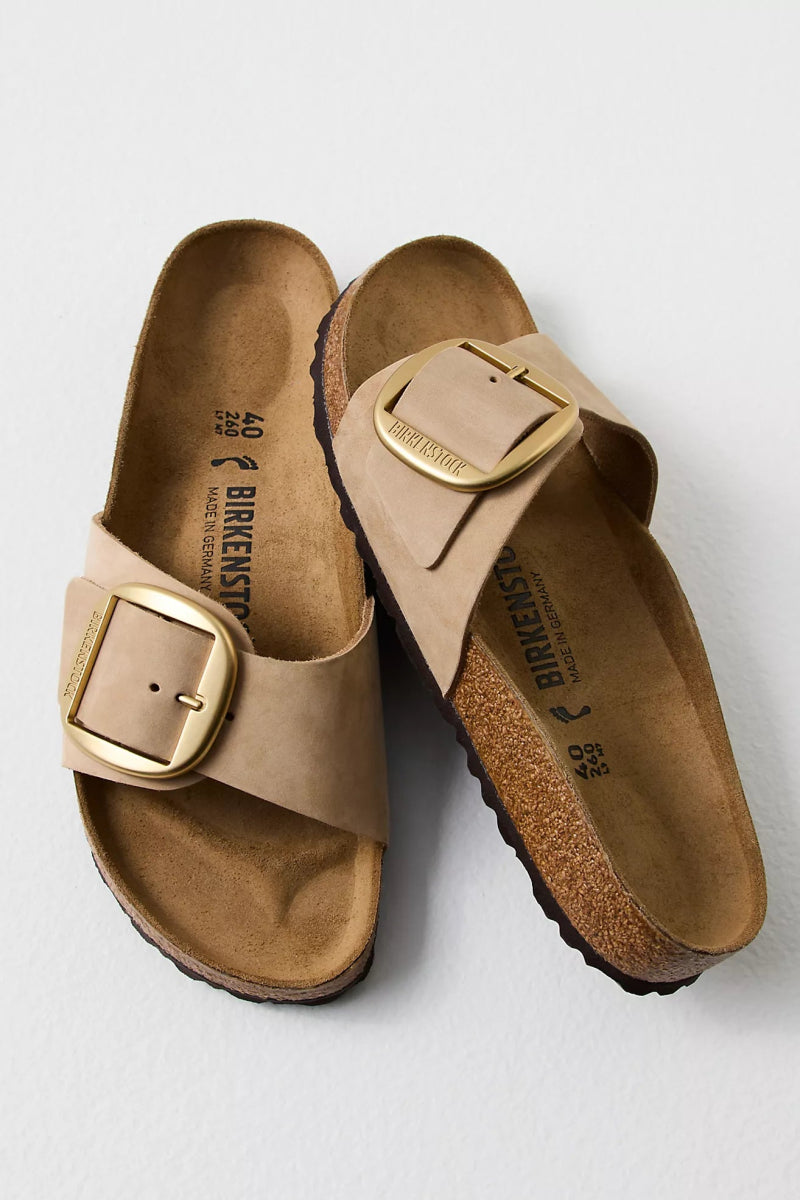 Birkenstock MADRID BIG BUCKLE SANDCASTLE Shoes | Shop now at Main & Taylor Shoes!