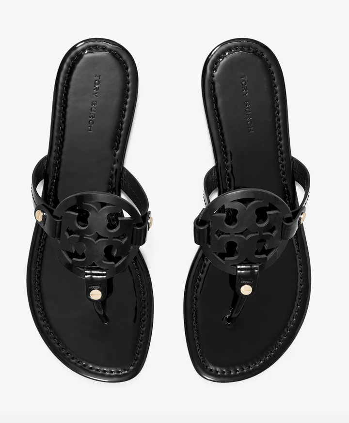 TORY BURCH MILLER CLASSIC BLACK PATENT Shoes | Shop now at Main &amp; Taylor Shoes!