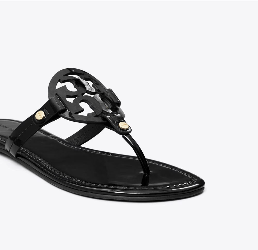 TORY BURCH MILLER CLASSIC BLACK PATENT Shoes | Shop now at Main & Taylor Shoes!