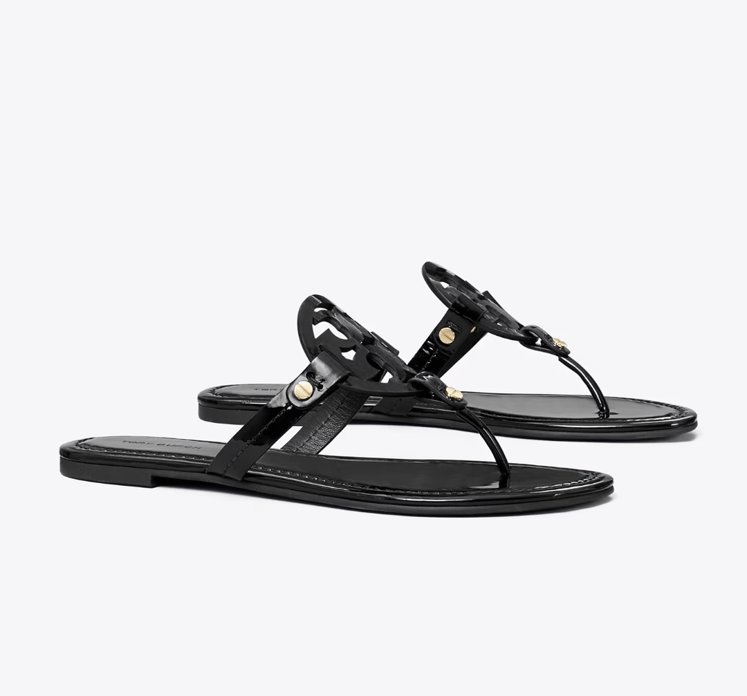TORY BURCH MILLER CLASSIC BLACK PATENT Shoes | Shop now at Main & Taylor Shoes!