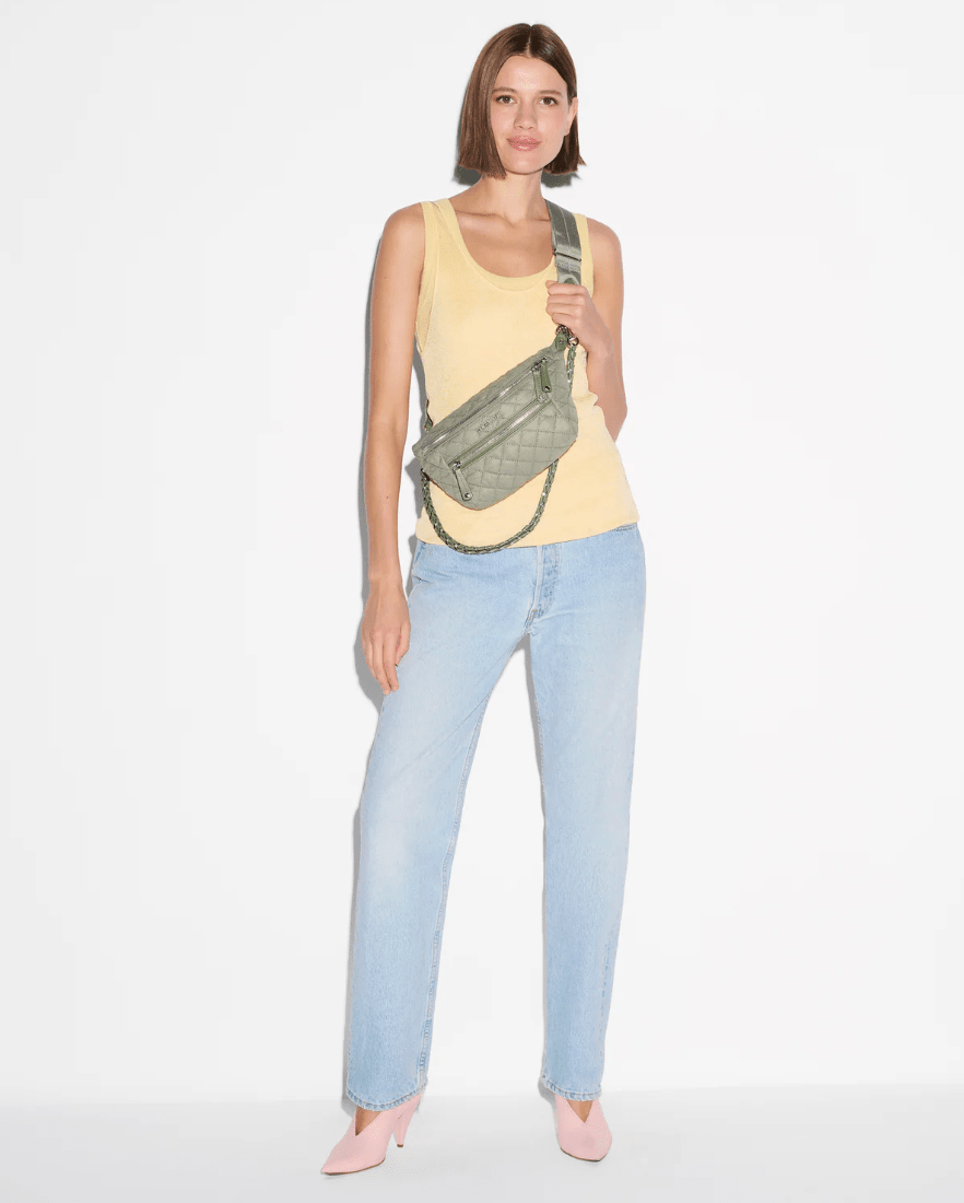 MZ Wallace CROSBY SLING SMALL AGAVE Handbags | Shop now at Main & Taylor Shoes!