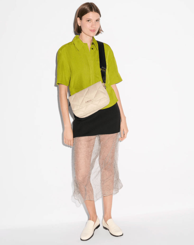 MZ Wallace MADISON FLAP CROSSBODY BUFF/BLK Handbags | Shop now at Main & Taylor Shoes!