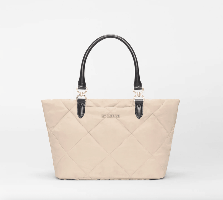 MZ Wallace MADISON SMALL EAST - WEST TOTE BUFF/BLACK Handbags | Shop now at Main &amp; Taylor Shoes!