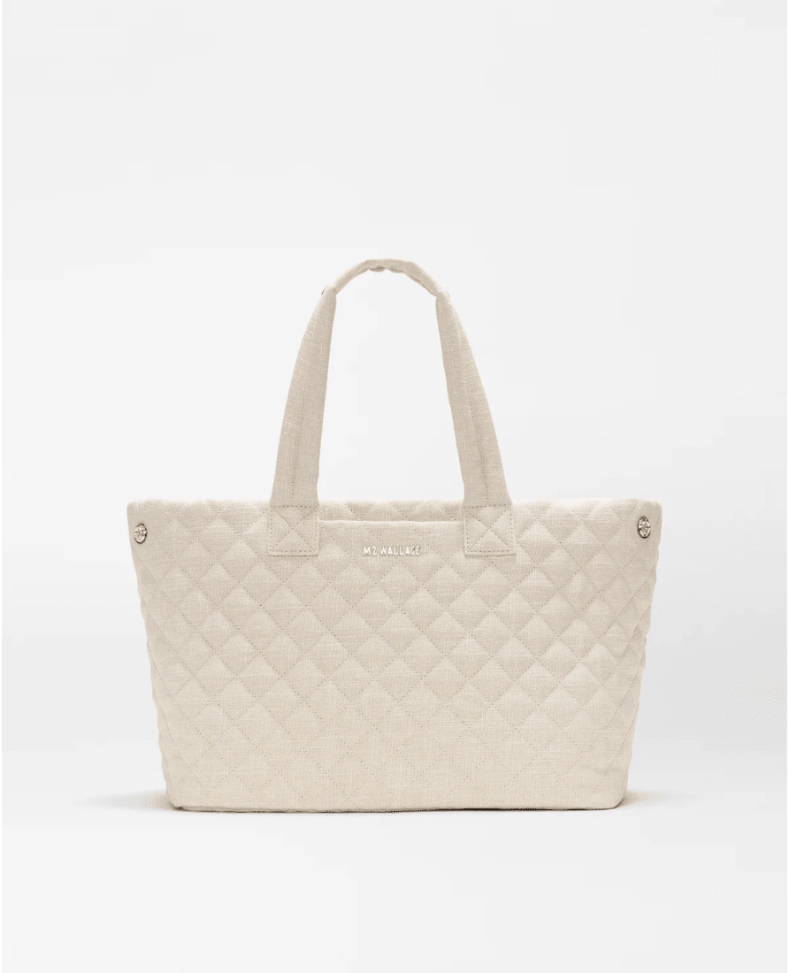 MZ Wallace METRO CITY MEDIUM TOTE SANDY LINEN Handbags | Shop now at Main & Taylor Shoes!