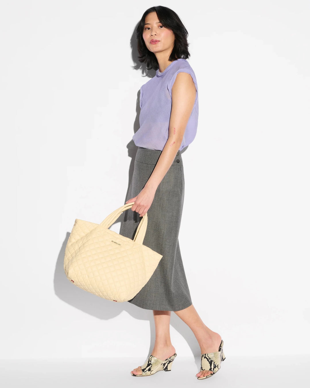 MZ Wallace METRO SMALL DELUXE TOTE CHAMOMILE HANDBAGS | Shop now at Main & Taylor Shoes!