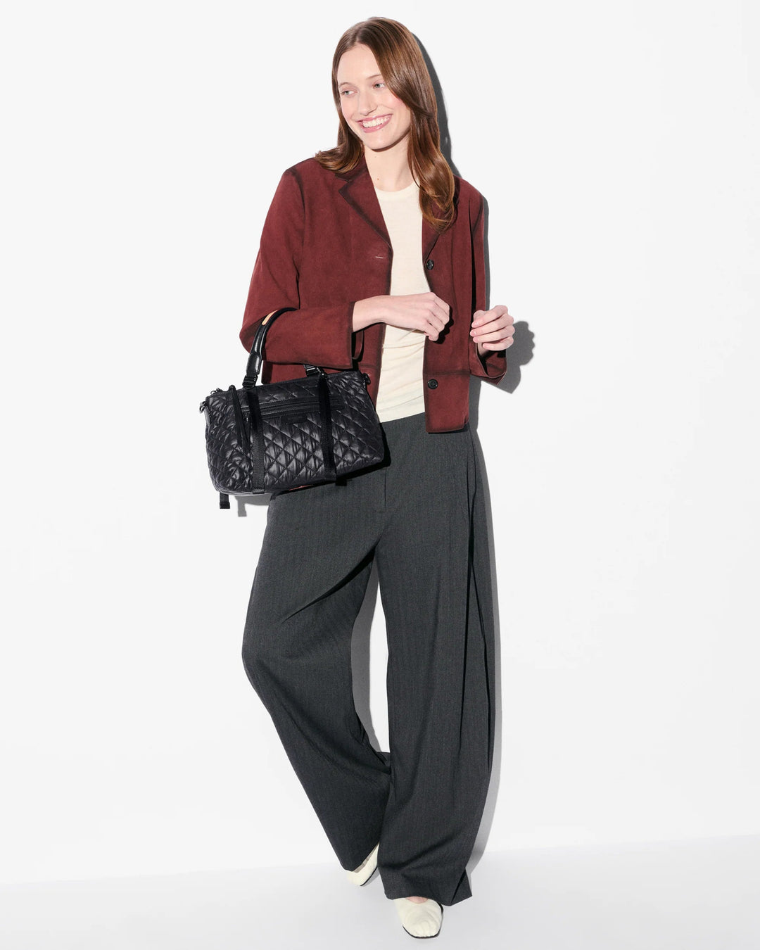 MZ Wallace PARK SATCHEL SMALL BLACK HANDBAGS | Shop now at Main & Taylor Shoes!