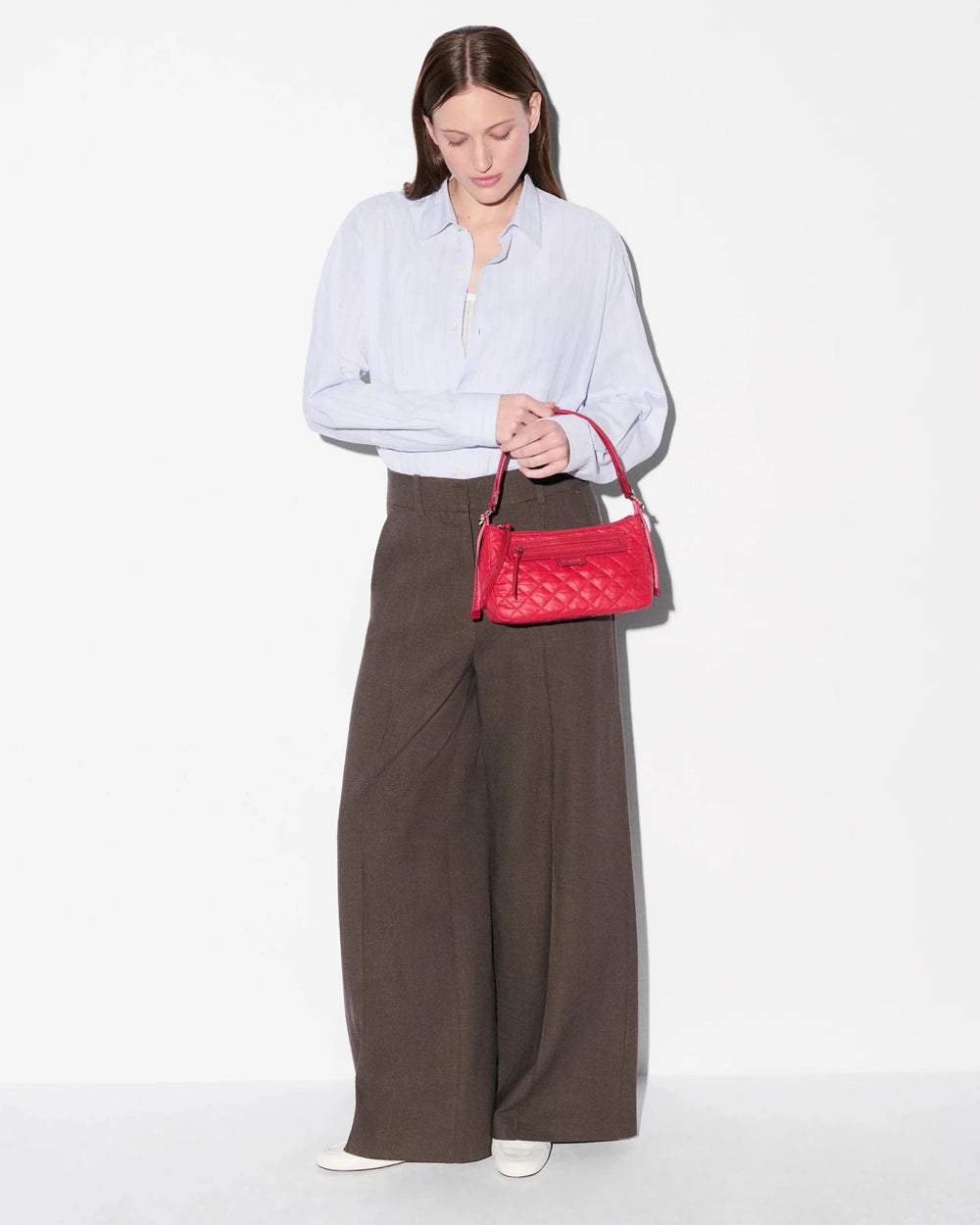 MZ Wallace PARK SHOULDER SMALL APPLE BAG HANDBAGS | Shop now at Main & Taylor Shoes!