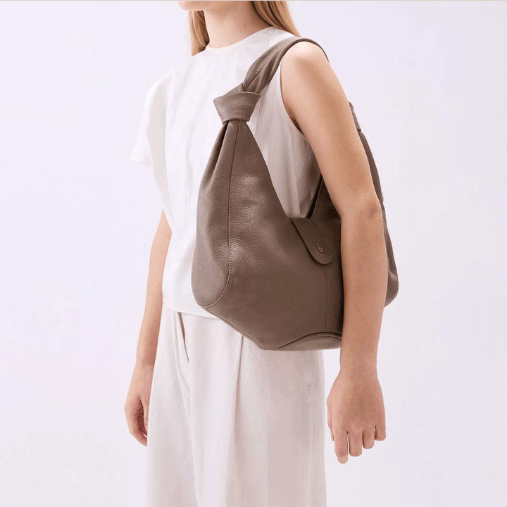 BEHNO NELLI HOBO LARGE TAUPE HANDBAGS | Shop now at Main &amp; Taylor Shoes!