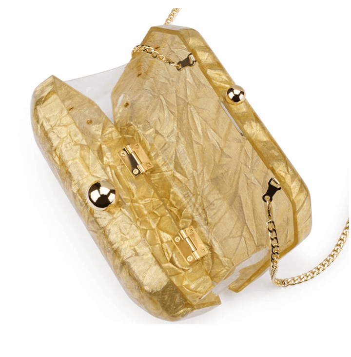 Olga Berg MATEO GOLD CLUTCH Handbags | Shop now at Main &amp; Taylor Shoes!