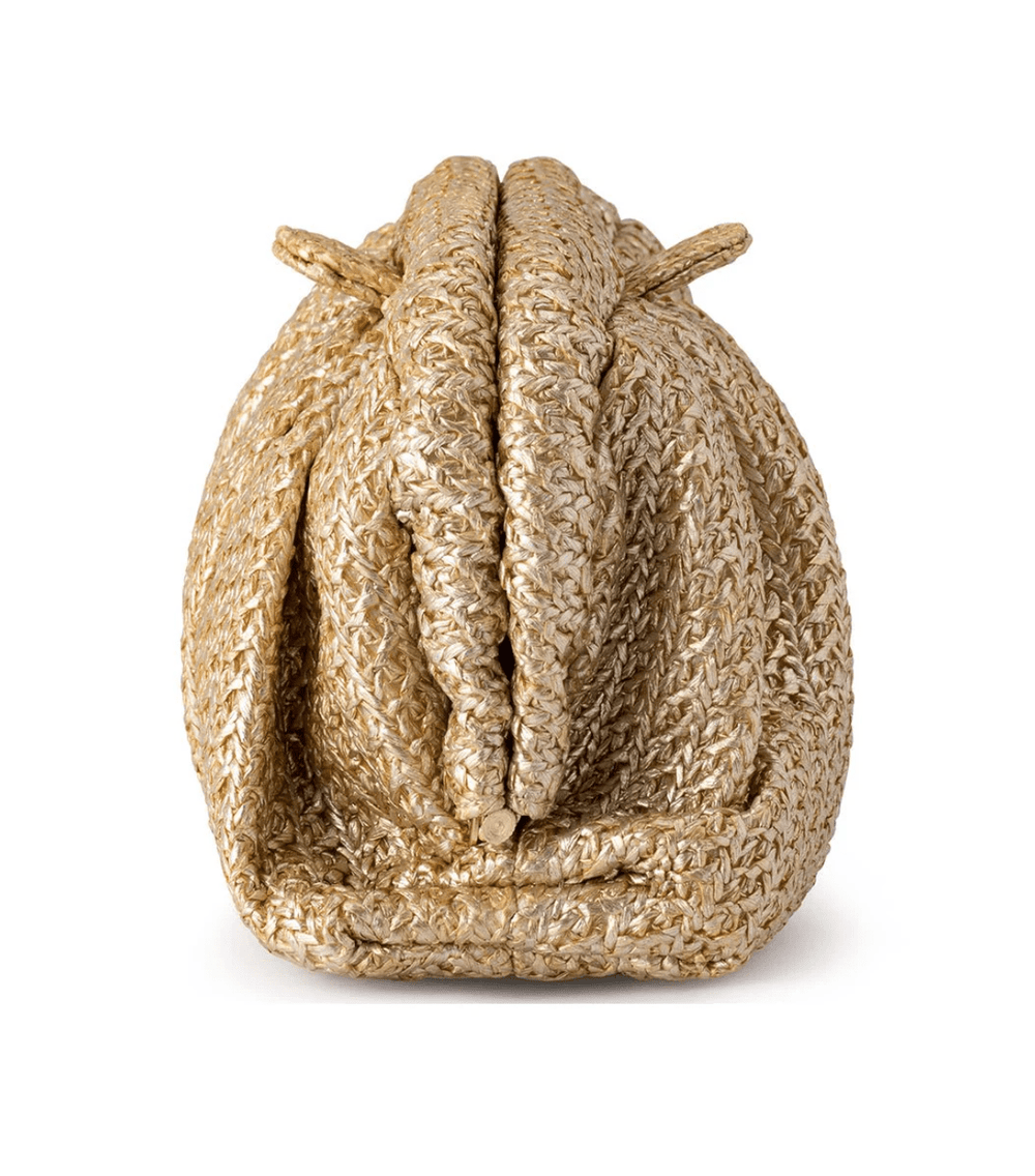 Olga Berg STEVIE PLEATED WOVEN BAG HANDBAGS | Shop now at Main & Taylor Shoes!