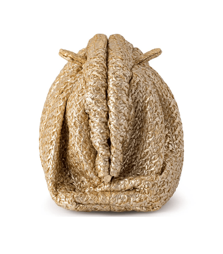Olga Berg STEVIE PLEATED WOVEN BAG HANDBAGS | Shop now at Main &amp; Taylor Shoes!