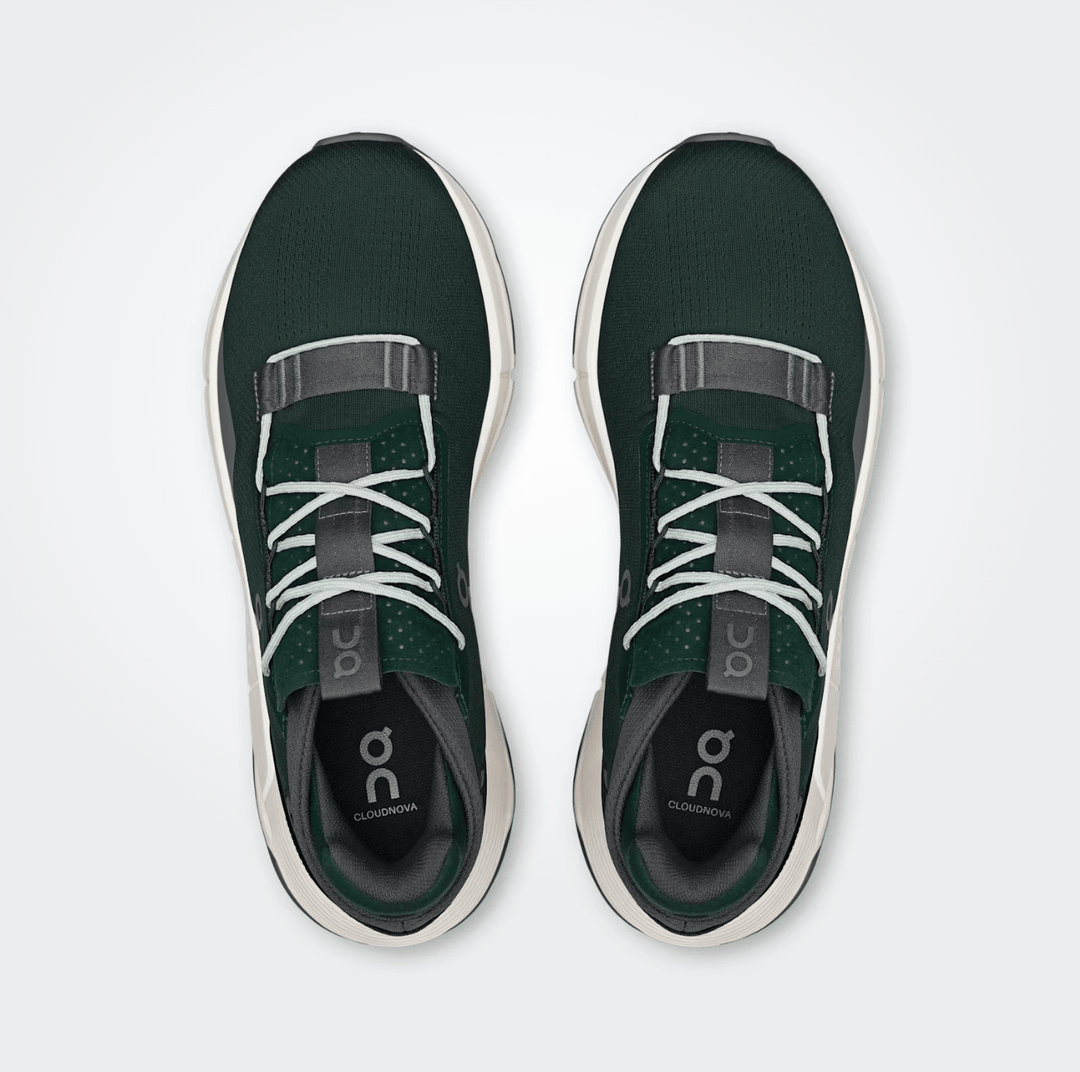 ON CLOUDNOVA2 MEN JUNGLE/SHADOW SNEAKER SHOES | Shop now at Main &amp; Taylor Shoes!