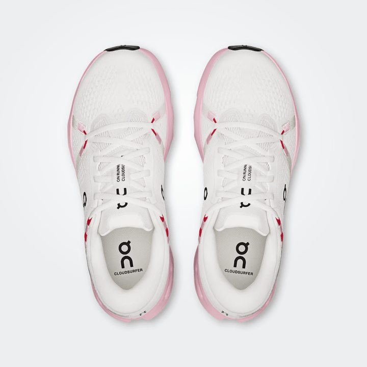 On Running CLOUD SURFER 2 WOMEN IVORY/PEONY SNEAKER Shoes | Shop now at Main &amp; Taylor Shoes!