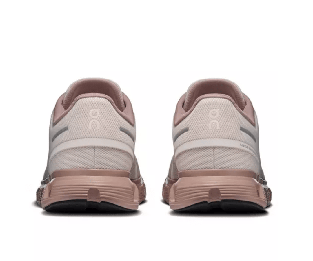 On Running CLOUD6 WOMEN OYSTER/BISCUIT SNEAKER Shoes | Shop now at Main &amp; Taylor Shoes!