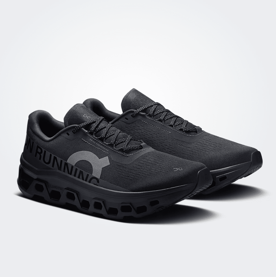 On Running CLOUDMONSTER1 MEN BLACK/BLACK SNEAKER SHOES | Shop now at Main & Taylor Shoes!