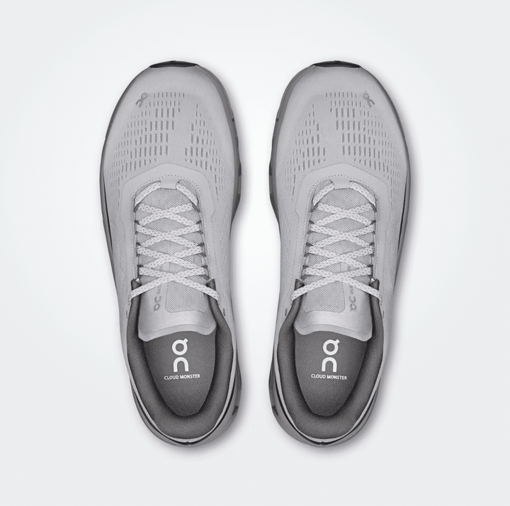 On Running CLOUDMONSTER1 MEN GLACIER/ALLOY SNEAKER SHOES | Shop now at Main &amp; Taylor Shoes!