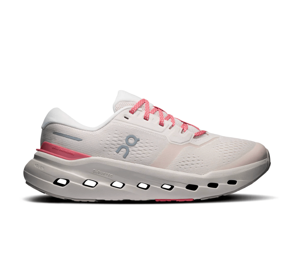 On Running CLOUDRUNNER 3 WOMEN OYSTER/CAMELLIA SNEAKER Shoes | Shop now at Main &amp; Taylor Shoes!