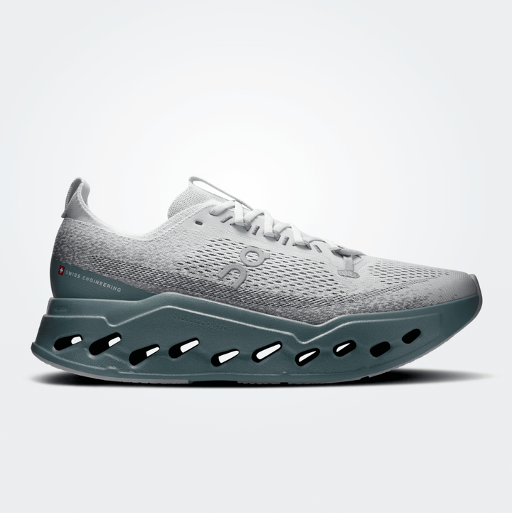 On Running CLOUDSURFER MAX MEN ICEBERG/OLIVE SNEAKER SHOES | Shop now at Main &amp; Taylor Shoes!