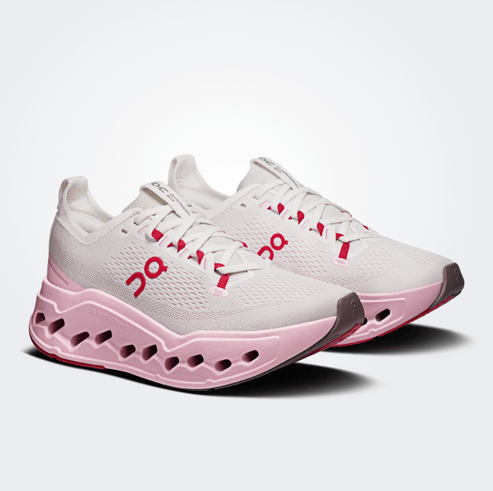 On Running CLOUDSURFER MAX WOMEN IVORY/PEONY SNEAKER Shoes | Shop now at Main &amp; Taylor Shoes!