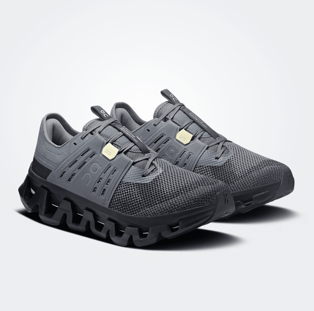 On Running CLOUDSWIFT AMP MEN STONE/BLACK SNEAKER Shoes | Shop now at Main &amp; Taylor Shoes!