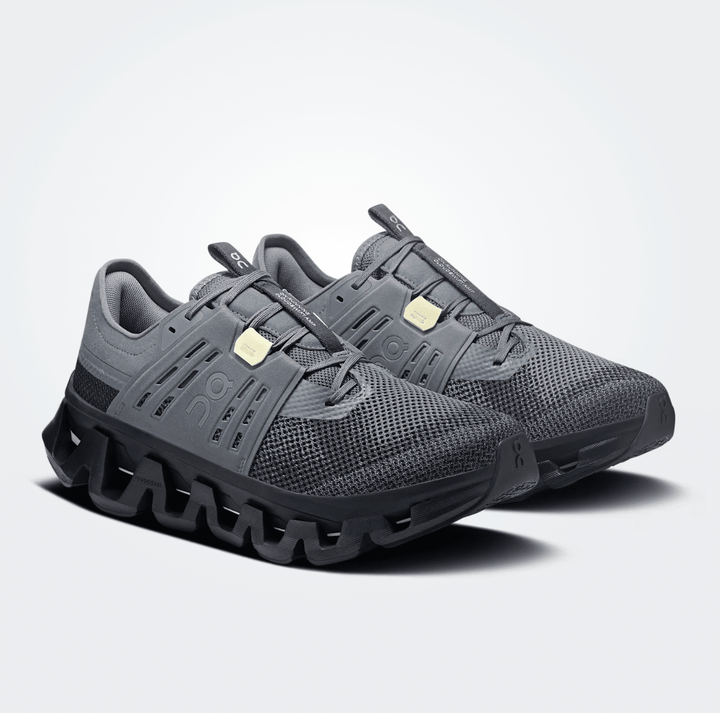 On Running CLOUDSWIFT AMP MEN STONE/BLACK SNEAKER Shoes | Shop now at Main &amp; Taylor Shoes!