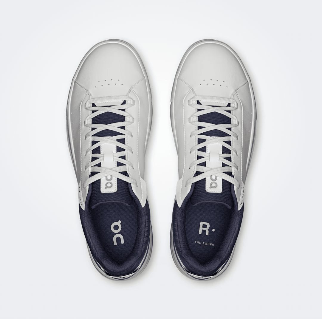On Running ROGER ADVANTAGE MEN WHITE/MIDNIGHT SNEAKER Shoes | Shop now at Main &amp; Taylor Shoes!