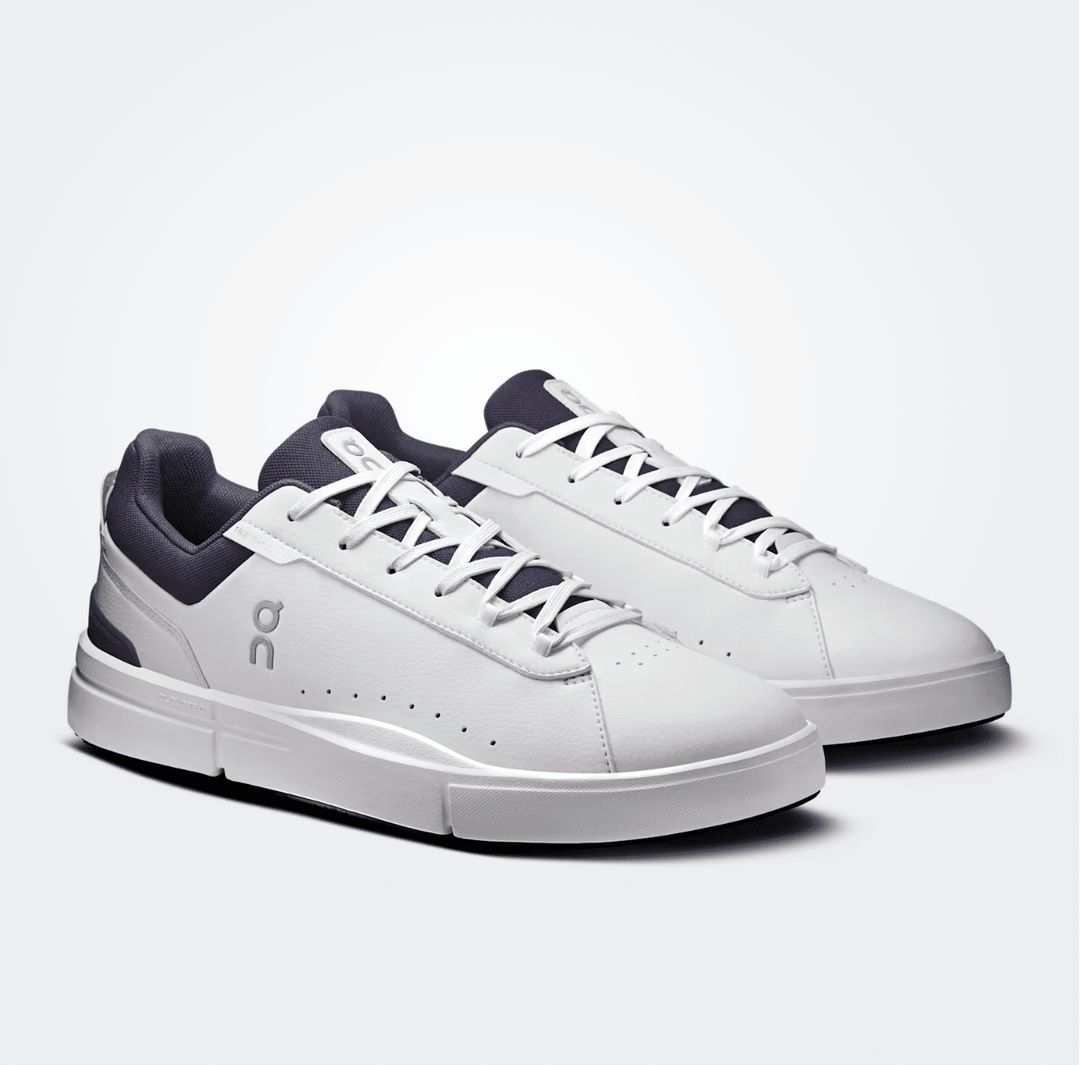 On Running ROGER ADVANTAGE MEN WHITE/MIDNIGHT SNEAKER Shoes | Shop now at Main &amp; Taylor Shoes!