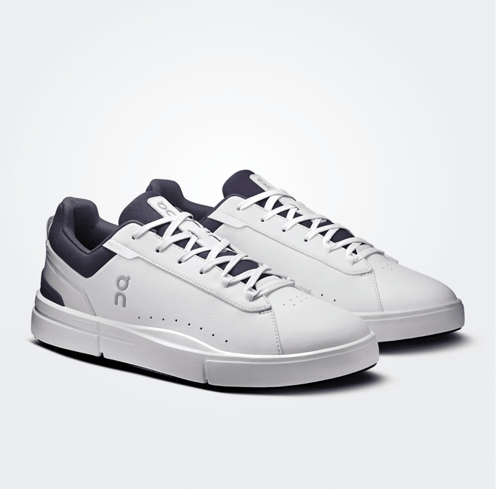 On Running ROGER ADVANTAGE MEN WHITE/MIDNIGHT SNEAKER Shoes | Shop now at Main &amp; Taylor Shoes!