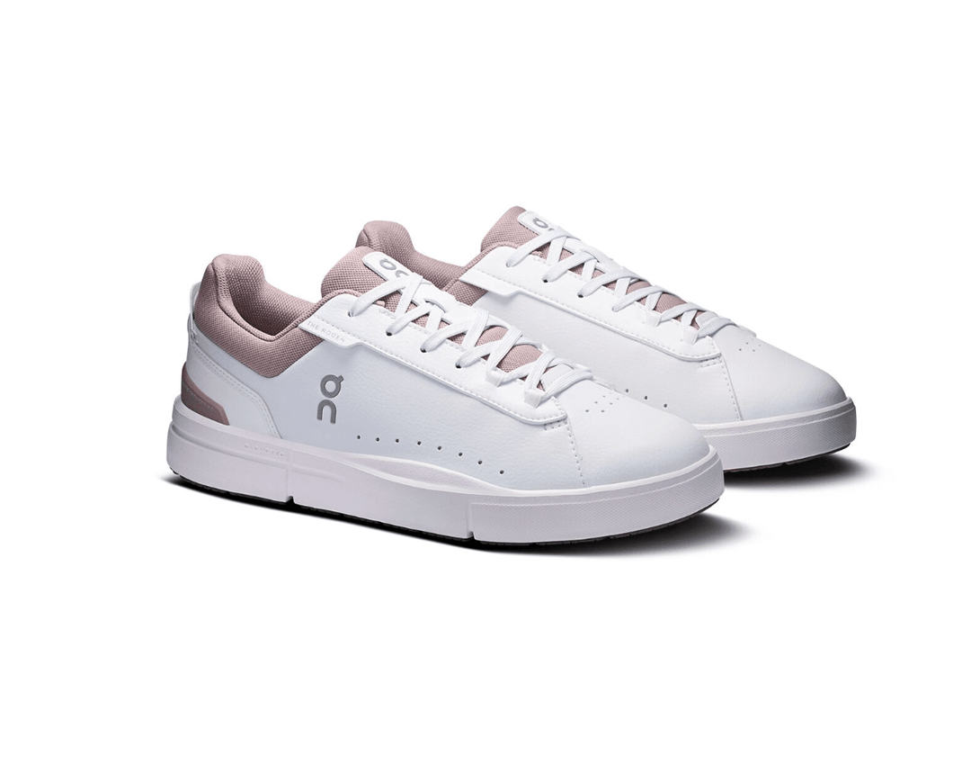 On Running ROGER ADVANTAGE WOMEN WHITE/HERON SNEAKER Shoes | Shop now at Main &amp; Taylor Shoes!