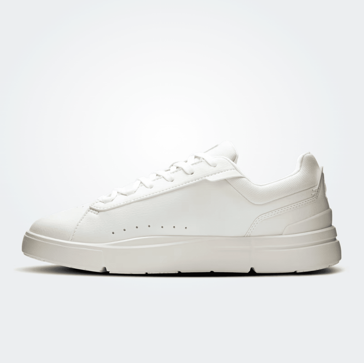 On Running ROGER ADVANTAGE WOMEN WHITE/WHITE SNEAKER Shoes | Shop now at Main &amp; Taylor Shoes!
