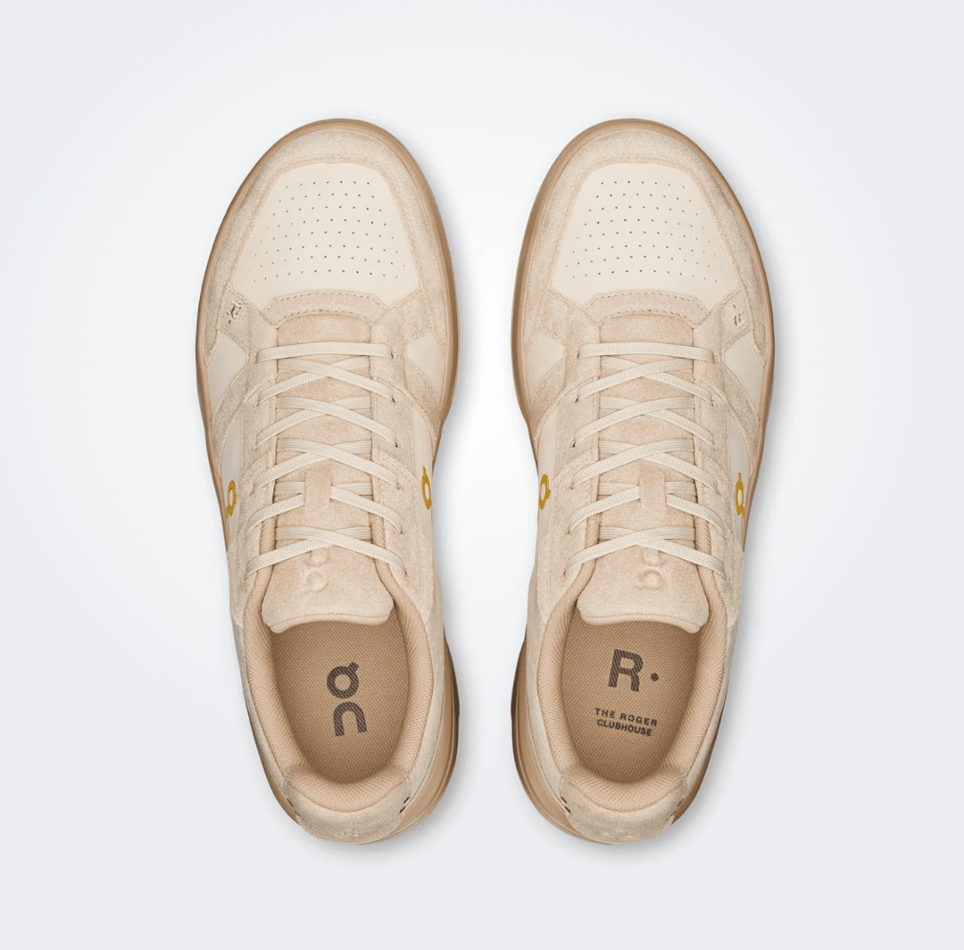 On Running ROGER CLUBHOUSE ACE MEN SAND/SAND SNEAKER SHOES | Shop now at Main &amp; Taylor Shoes!