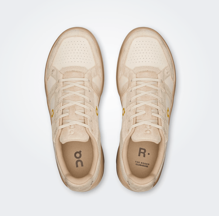On Running ROGER CLUBHOUSE ACE MEN SAND/SAND SNEAKER SHOES | Shop now at Main &amp; Taylor Shoes!