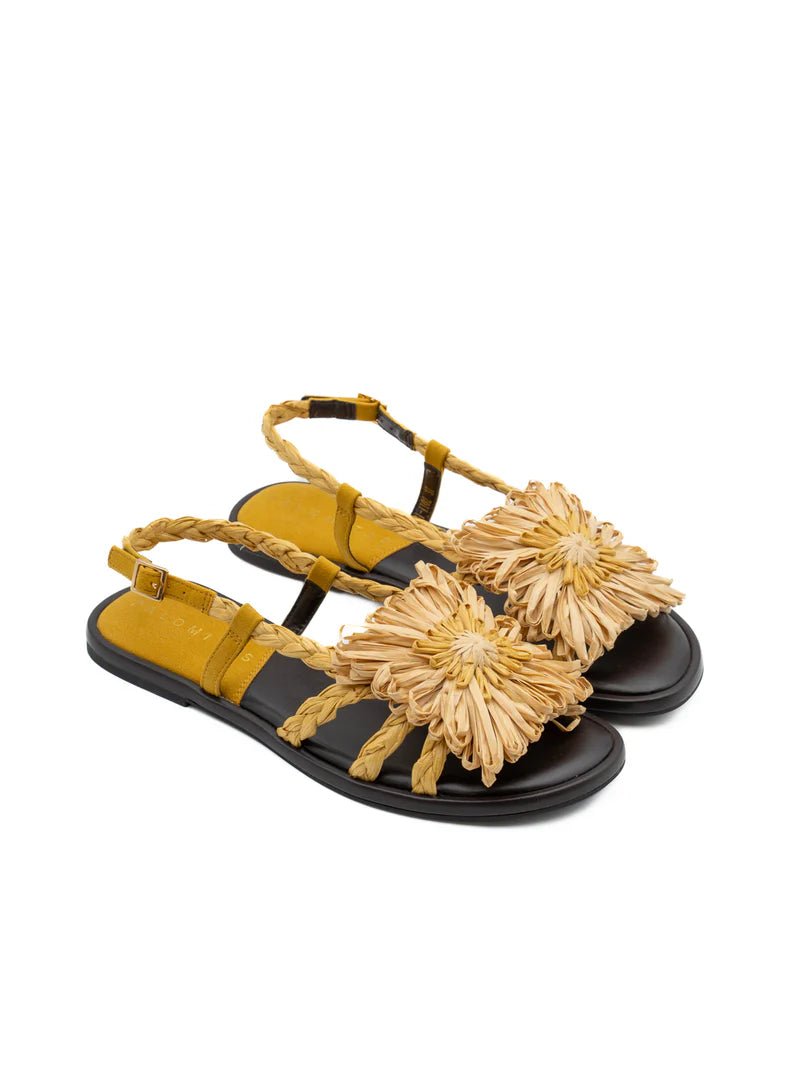 PALOMITAS ALICIA NATURAL RAFFIA SANDAL Shoes | Shop now at Main & Taylor Shoes!