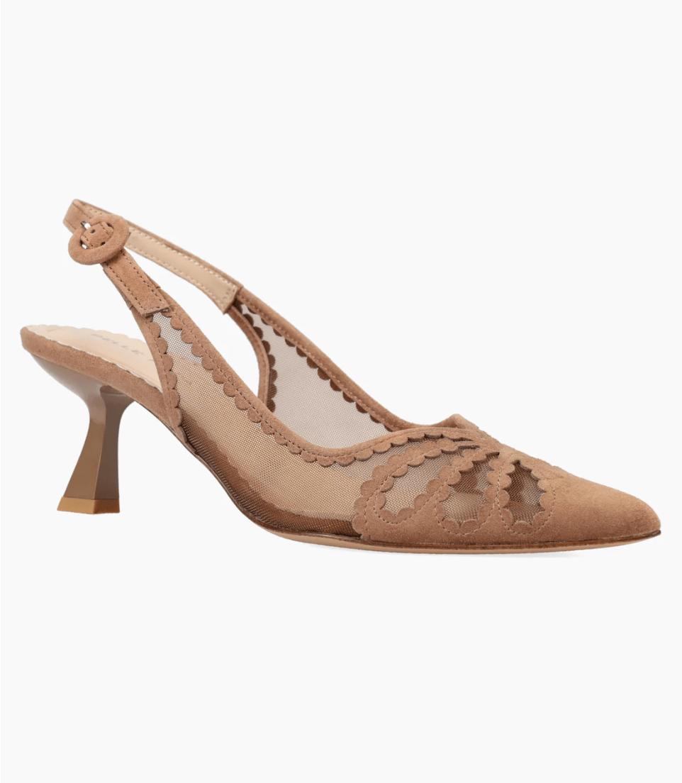 Pelle Moda JACIE TAUPE MESH HEEL Shoes | Shop now at Main & Taylor Shoes!