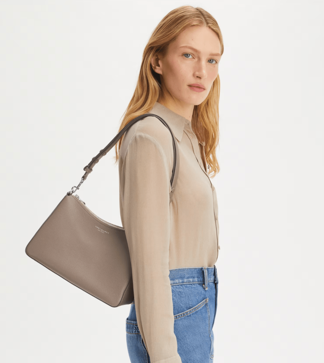 TORY BURCH HANDBAGS PERRY SHOULDER BAG WILD MUSHROOM HANDBAGS | Shop now at Main &amp; Taylor Shoes!
