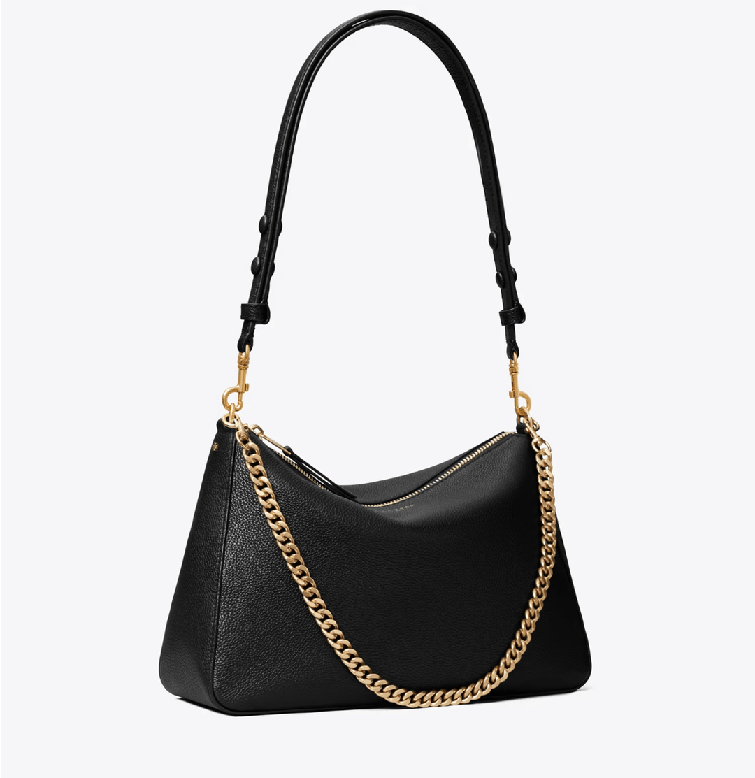 TORY BURCH HANDBAGS PERRY SHOULDER BAG BLACK HANDBAGS | Shop now at Main &amp; Taylor Shoes!