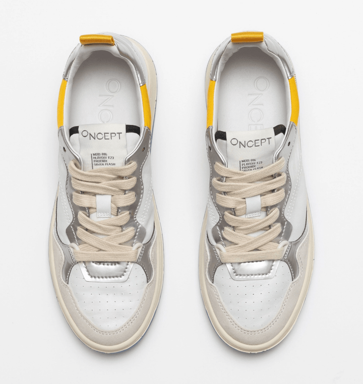 oncept PHOENIX SILVER FLASH Shoes | Shop now at Main &amp; Taylor Shoes!